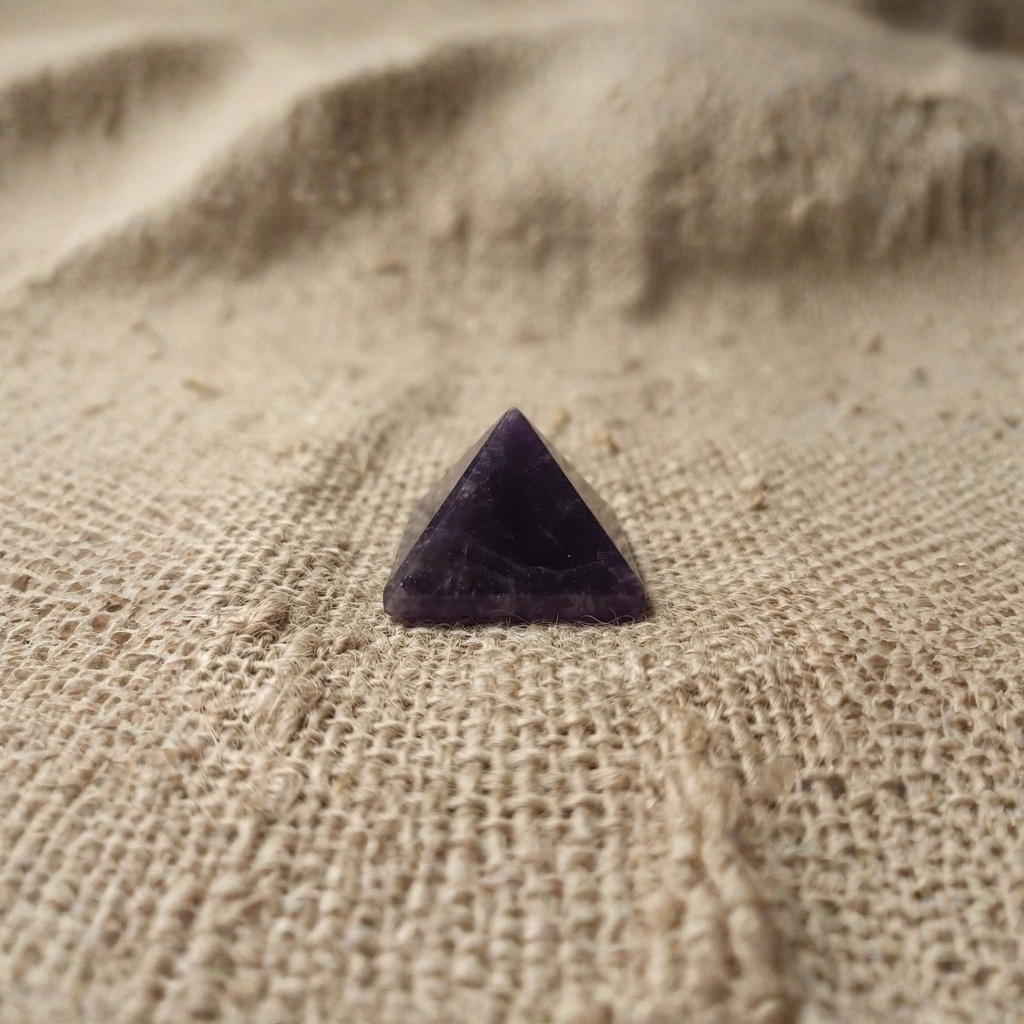 Amethyst Pyramid Purple Crystal Pyramid With Smooth Facets And Edges